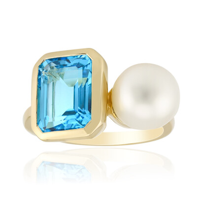 9K Marambaia Topaz Gold Ring (Michelle Albala)