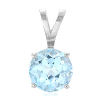 Sky Blue Topaz Silver Pendant