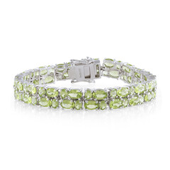 Peridot Silver Bracelet