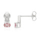 Pink Cuprian Tourmaline Silver Earrings