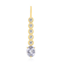 9K Purpurfarbener Tuléar-Saphir Gold Pendant