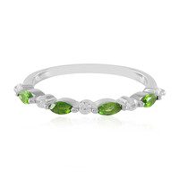 Russian Diopside Silver Ring
