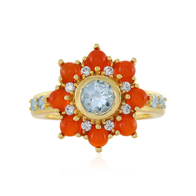 Aquamarine Silver Ring
