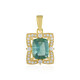 Green Fluorite Silver Pendant