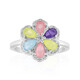 Pink Pastel Quartz Silver Ring