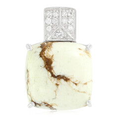 Magnesite Silver Pendant