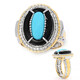 Black Onyx Silver Ring (Gems en Vogue)