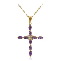Amethyst Silver Necklace
