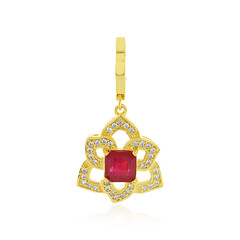 Bemainty Ruby Silver Pendant