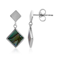 Abalone Shell Silver Earrings