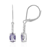 Iolite Silver Earrings