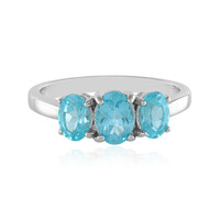 Blue Apatite Silver Ring