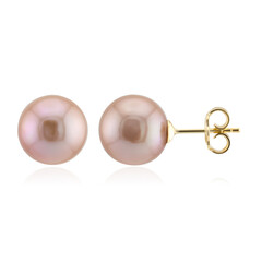 Purple Ming Pearl Silver Earrings (TPC)