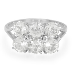 Goshenite Silver Ring