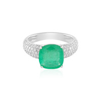 14K Russian Emerald Gold Ring (AMAYANI)