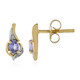 Tanzanite Silver Earrings