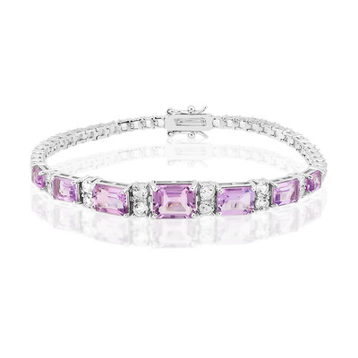 Amethyst Silver Bracelet