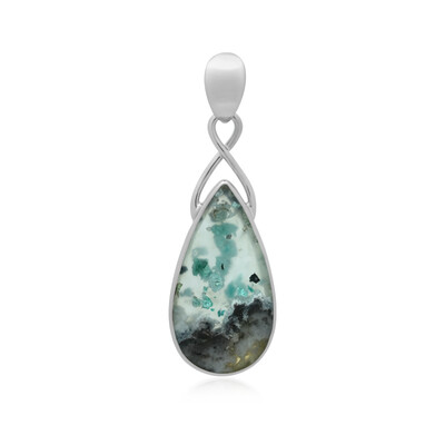 Gem Silica Silver Pendant (Bali Barong)