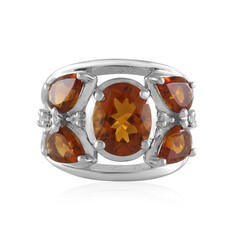 Madeira Citrine Silver Ring