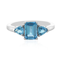 Swiss Blue Topaz Silver Ring
