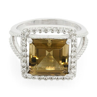 Smoky Quartz Silver Ring