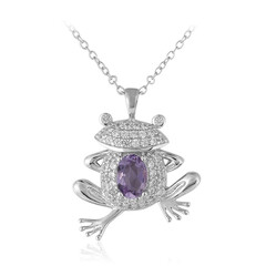 Bolivian Amethyst Silver Necklace