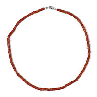Red Jasper Silver Necklace