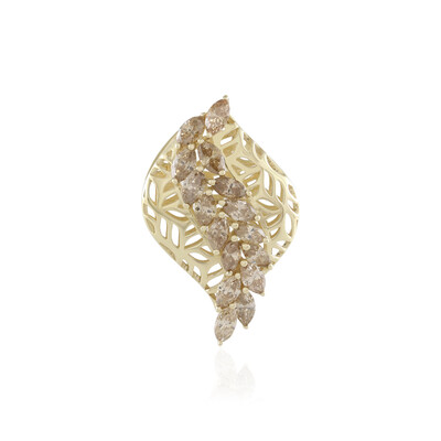 9K I2 Champagne Diamond Gold Pendant (Ornaments by de Melo)