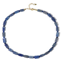 Blue Aventurine Silver Necklace