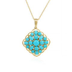 Sleeping Beauty Turquoise Silver Necklace