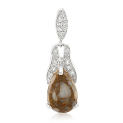 Dinosaur Bone Silver Pendant