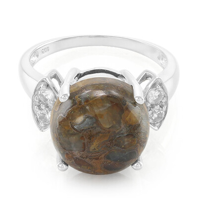 Dinosaur Bone Silver Ring