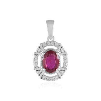Madagascar Ruby Silver Pendant