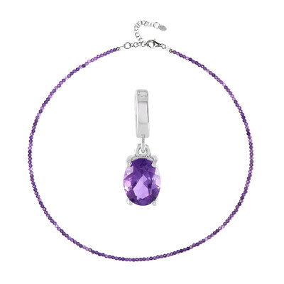 Amethyst Silver Set