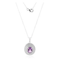 Amethyst Silver Necklace