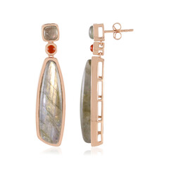 Copper Maniry Labradorite Silver Earrings (KM by Juwelo)