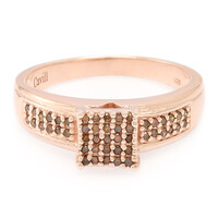 Fancy Diamond Silver Ring
