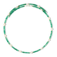 White Freshwater Pearl Steel Choker (Riya)