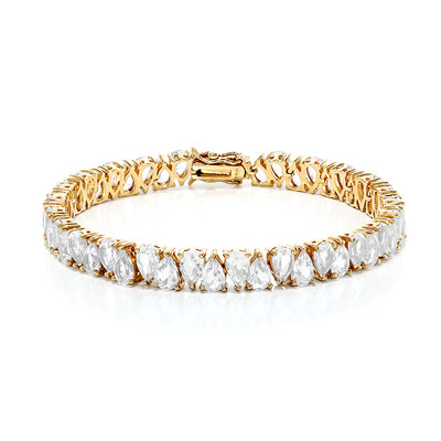 White Topaz Silver Bracelet