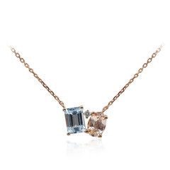 14K AAA Brazilian Aquamarine Gold Necklace (CIRARI)