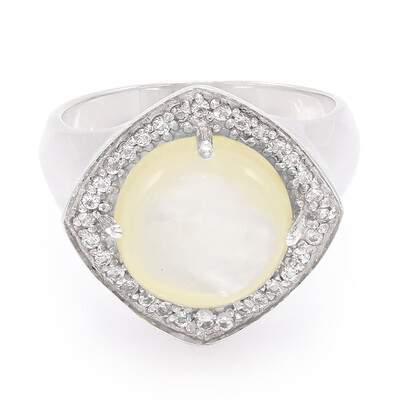Abalone Shell Silver Ring