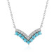 Sleeping Beauty Turquoise Silver Necklace