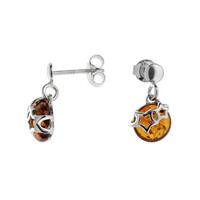 Baltic Amber Silver Earrings
