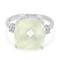 Prehnite Silver Ring