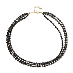 Black Spinel Silver Necklace