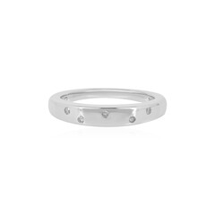 I2 (I) Diamond Silver Ring