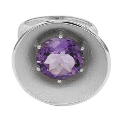 Zambian Amethyst Silver Ring