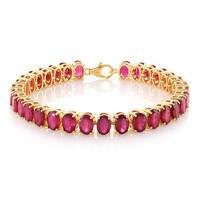 Madagascar Ruby Silver Bracelet