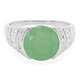 Green Chalcedony Silver Ring