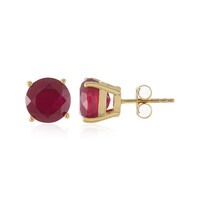 Madagascar Ruby Silver Earrings